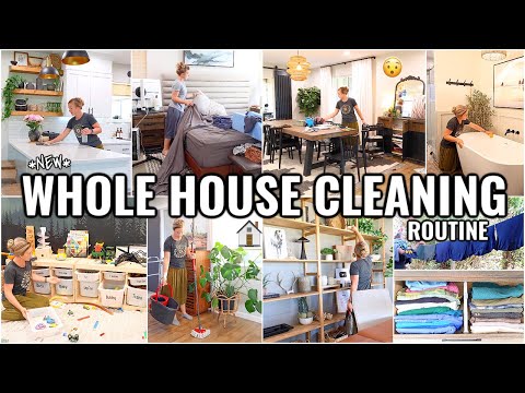 WEEKLY CLEANING ROUTINE!!🏠 WHOLE HOUSE CLEAN WITH ME | 2025 CLEANING MOTIVATION