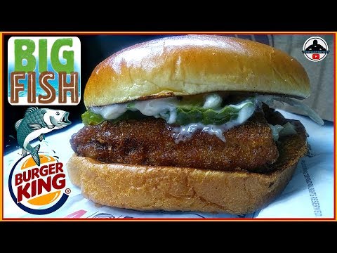 Burger King® | Big Fish Sandwich Review! 🍔👑🐟