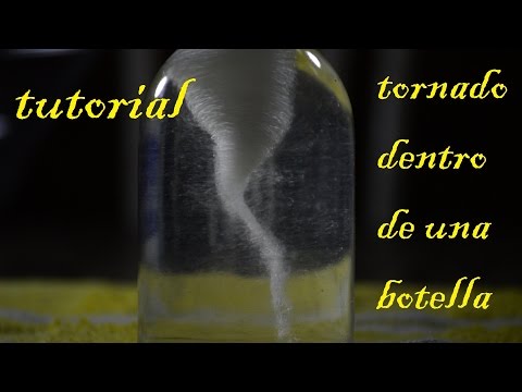 Como hacer un tornado dentro de una botella (Facil de hacer) | Experimento tornado en una botella