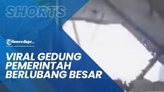 Viral Detik-detik Seusai Gedung Pemerintah di Mykolaiv Dibombardir Rusia, Menyisakan Lubang Besar