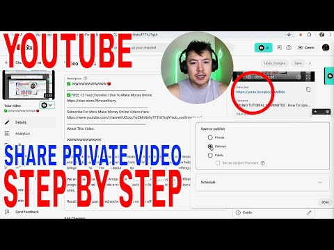 ✅ How To Share Private Youtube Video With Link 🔴