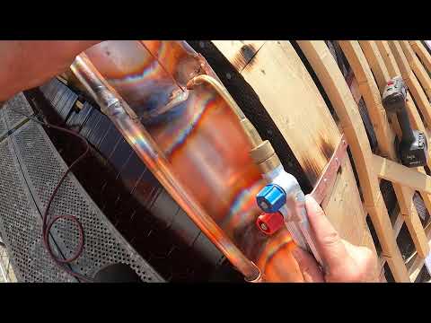 Biberschwanz Hechtgaube Teil 19 - Kupferrinne rund anbauen - Dachrinne Teil 7