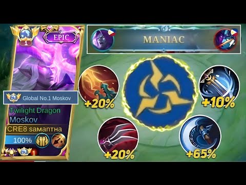 MOSKOV CRITICAL ONE SHOT BUILD IS BACK!🔥| MOSKOV BEST BUILD AND EMBLEM SET 2023!