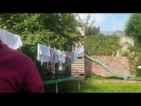 How to tighten a Retractable washing line such as Minky so clothes aren't sagging