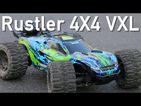 Upgraded Traxxas Rustler 4X4 VXL RC Truck - AMain Employee Car