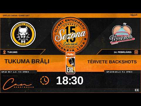 🎧🎤2026 02 14 | TUKUMA BRĀĻI (TMB) - TĒRVETE BACKSHOTS (TRV) | EE