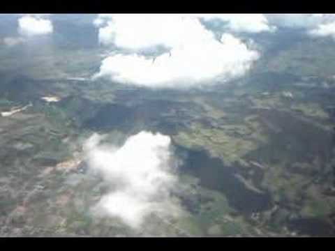 Flying over Colombia
