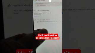 Download lagu Verifikasi online PIN google adsense: verifikasi identitas gagal belum ketemu solusinya mp3