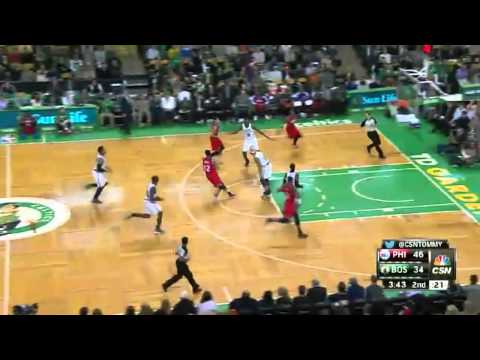 Evan Turner's Nice Pass   Sixers vs Celtics   January 29, 2014   NBA 2013 14 Season