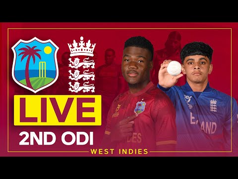 🔴 LIVE | West Indies v England | U-19's Men | 2nd ODI