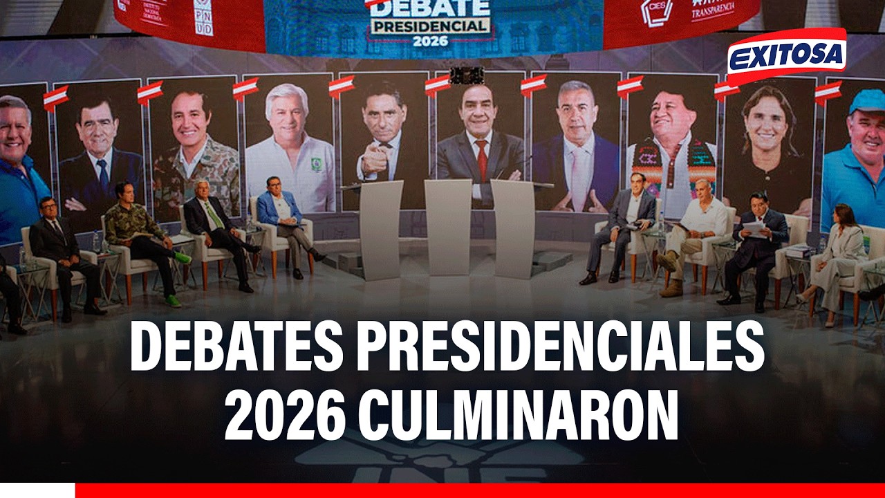 🔴🔵 Debates Presidenciales llegaron a su fin tras la sexta fecha
