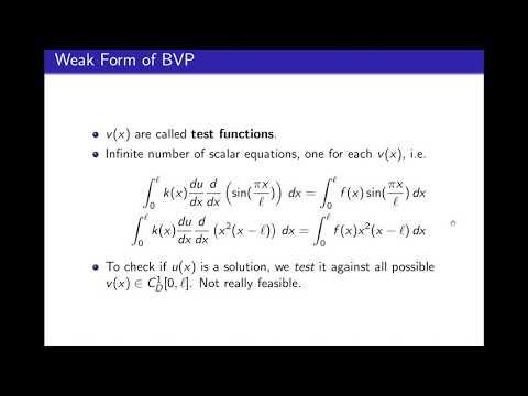 Section 5.4.2 - Weak form of BVP