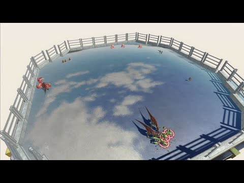 Lava Golem VS T-Rex VS Achilles VS Giant Praying Mantis VS Titanoboa  Animal revolt battle simulator