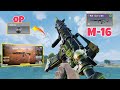 M-16 WITH AUTO PERK IS INSANE 🔥 IN BR | BEST M16 GUNSMITH FOR BATTLE ROYALE | CALL OF DUTY MOBILE