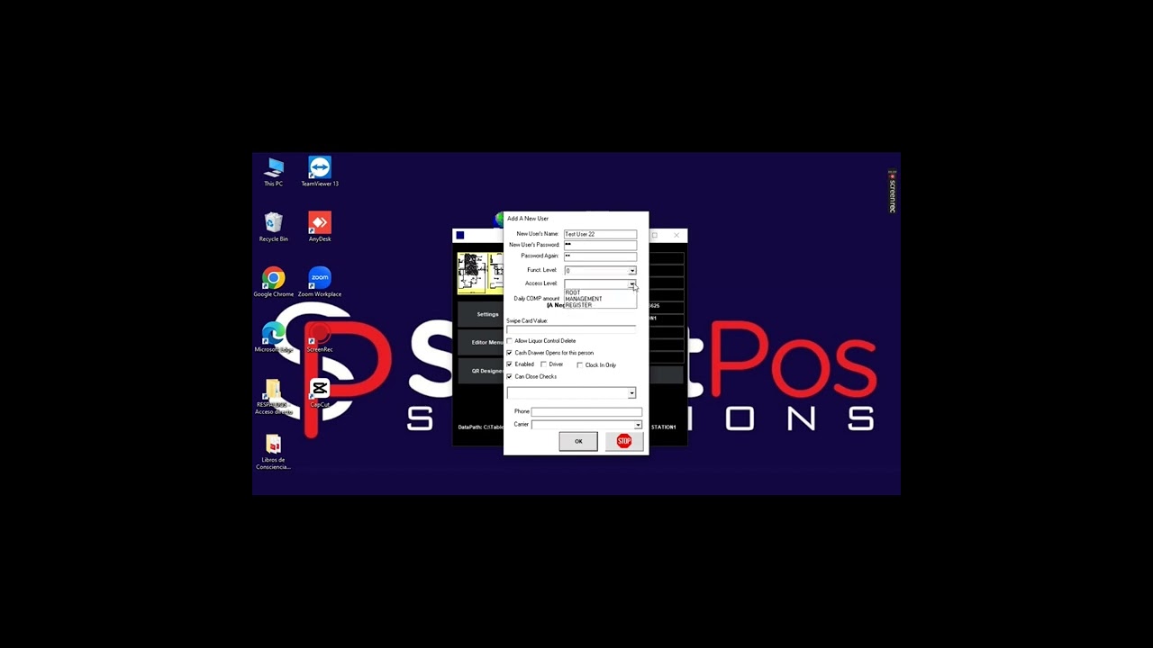 SmartPOS Solutions - Tutorial How to add, delete and edit users