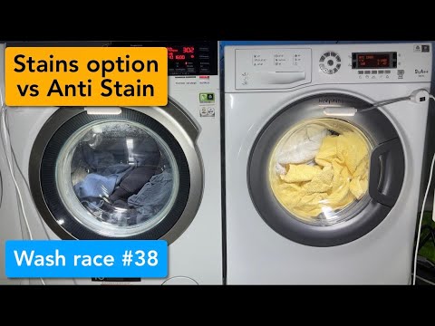 Wash Race #38: AEG 9000 vs Hotpoint Ultima - Stain option vs Anti Stain 40°