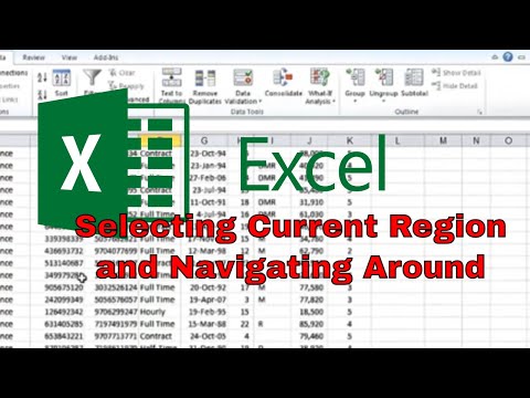 Excel Selecting Current Region and Navigation