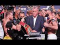 CANELO ALVAREZ VS CALEB PLANT - FULL WEIGH IN & FACE OFF (INTENSE!!)