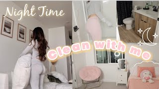 2025 Nighttime Cleaning Motivation ✨ After Dark Clean With me 🧼🫧🩷