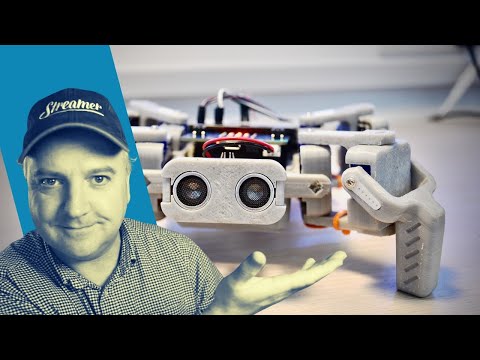 YouTube Thumbnail for micro:bit Quad Robot with MakeCode