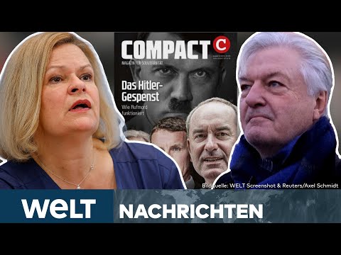 COMPACT-VERBOT: Schlag gegen Recht Hetze? Kritiker sehen Einschränkung der Meinungsfreiheit | STREAM