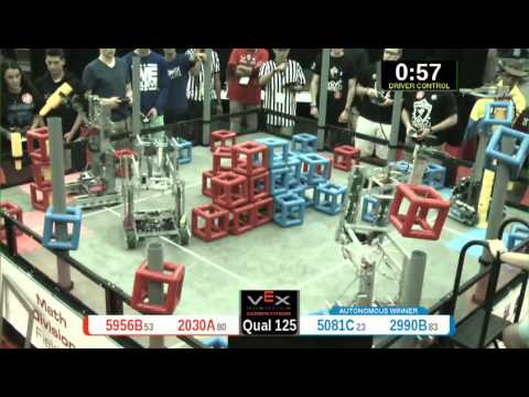 2015 VRC Math Q125 - 5956B 2030A vs 5081C 2990B - 51 to 60 - VEX Worlds 2015 - Math Division
