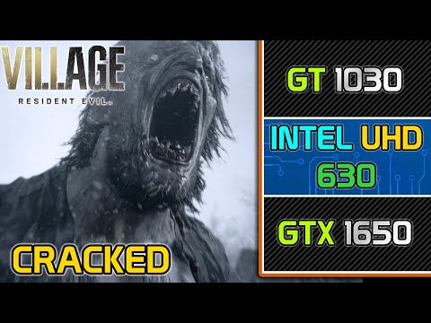 Resident Evil Village Crack || GT 1030 | Intel HD/UHD 630 | GTX 1650 Performance Test || 720p, 1080p