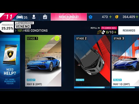 Asphalt 9 Special Event: Lamborghini Veneno Stage 2
