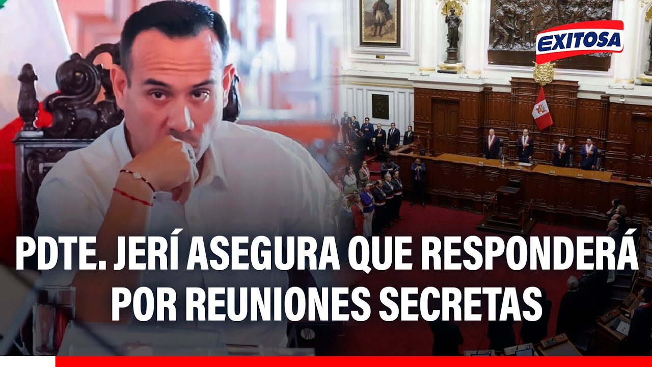 🔴🔵José Jerí se pone a disposición de Fiscalía y Congreso para responder por reuniones secretas