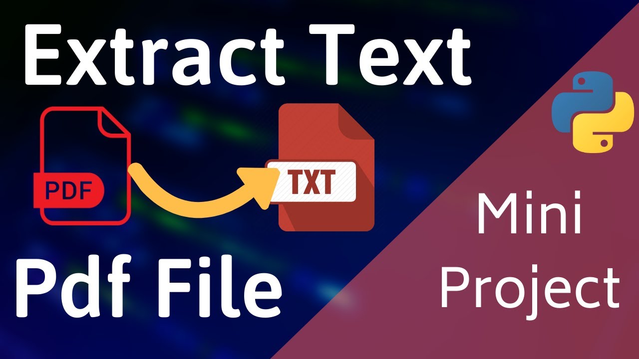 Extract Text from the PDF File || Python Mini Project #5 || PyPDF Module
