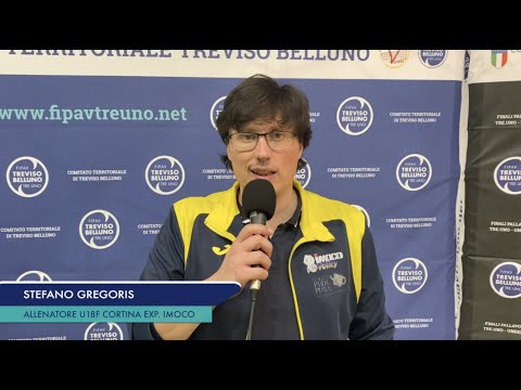 IL COACH DEL CORTINA EXPRESS IMOCO GREGORIS DOPO LA VITTORIA DEL TITOLO U18F
