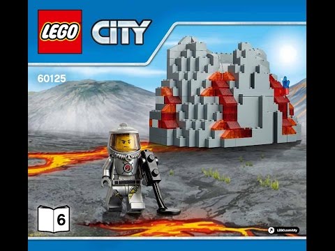 Lego City Volcano Heavy-lift Helicopter 60125 Instructions DIY Book 6 Volcano