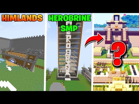 Exploring Minecraft Youtubers SMP | Herobrine SMP,Himlands...