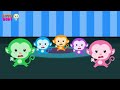 Five Little Monkeys Jumping On The Bed Nursery Rhyme Collection By Little Buds
