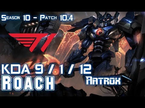 T1 Roach AATROX vs SETT Top - Patch 10.4 KR Ranked