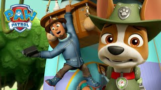 Pups save Travelling Travis stuck in a Jungle tree! | PAW Patrol | Cartoons for Kids Compilation