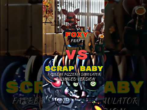 Foxy VS Scrap Baby || Winner? #battle #fnaf #shorts