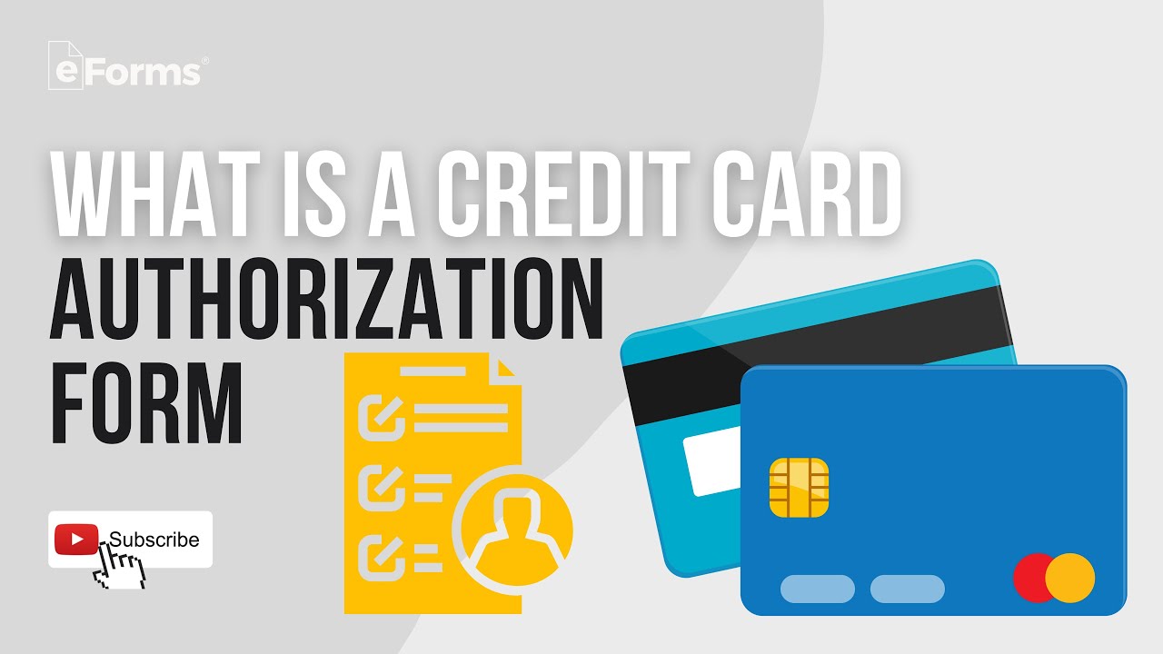 Credit Card Authorization Form - EXPLAINED