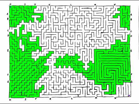 maze solved via bfs (with traceback)