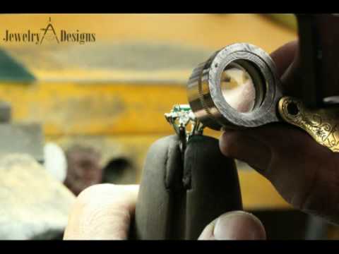 How To Hand Make An Emerald And Diamond Ring In Platinum