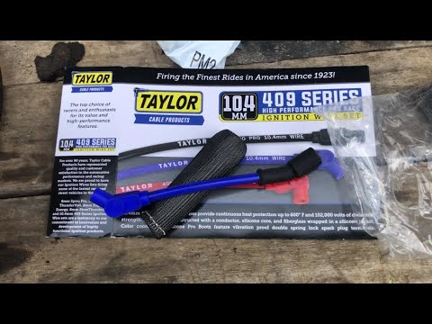 Chev Ls Spark Plug Wires for Headers No more Melted Wires!! Taylor 409 Series