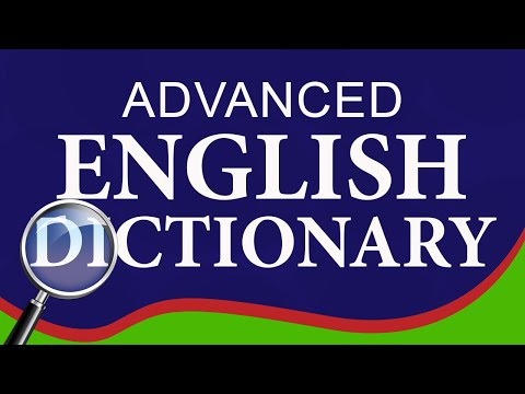 Advanced English Dictionary Video