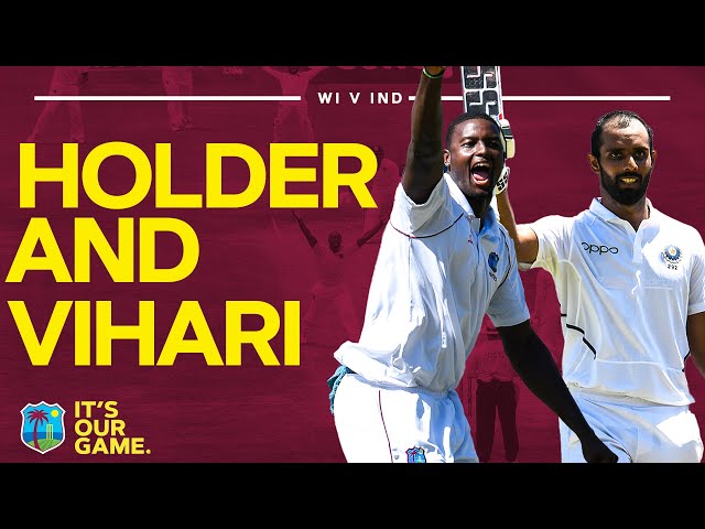 Jason Holder Takes 5-77 & Hanuma Vihari Hits 111 | Windies v India | Test Innings Highlights 2019