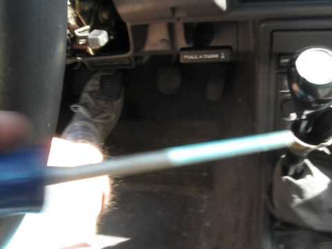 How to replace ignition lock cylinder on 1988 Toyota 4Runner without removing the steering wheel