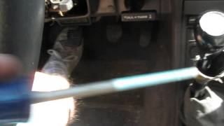 How to replace ignition lock cylinder on 1988 Toyota 4Runner without removing the steering wheel
