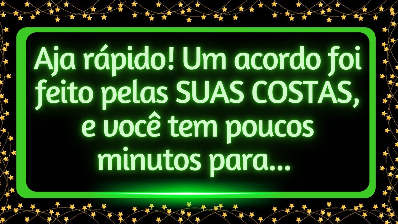 Aja rápido! Um acordo foi feito pelas SUAS COSTAS, e você tem poucos minutos para...
