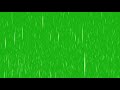 Green Screen Rain Falling With Sound Effect
