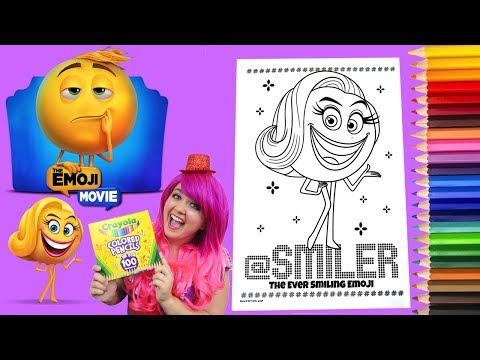Coloring Emoji Smiler The Emoji Movie Coloring Book Colored Pencil Prismacolor | KiMMi THE CLOWN Video
