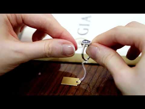 GIA Certified Natural Ceylon Cornflower Blue Sapphire & Diamond 18K White Gold Engagement Ring