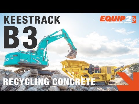 Keestrack B3 Jaw Crusher Recycling Concrete